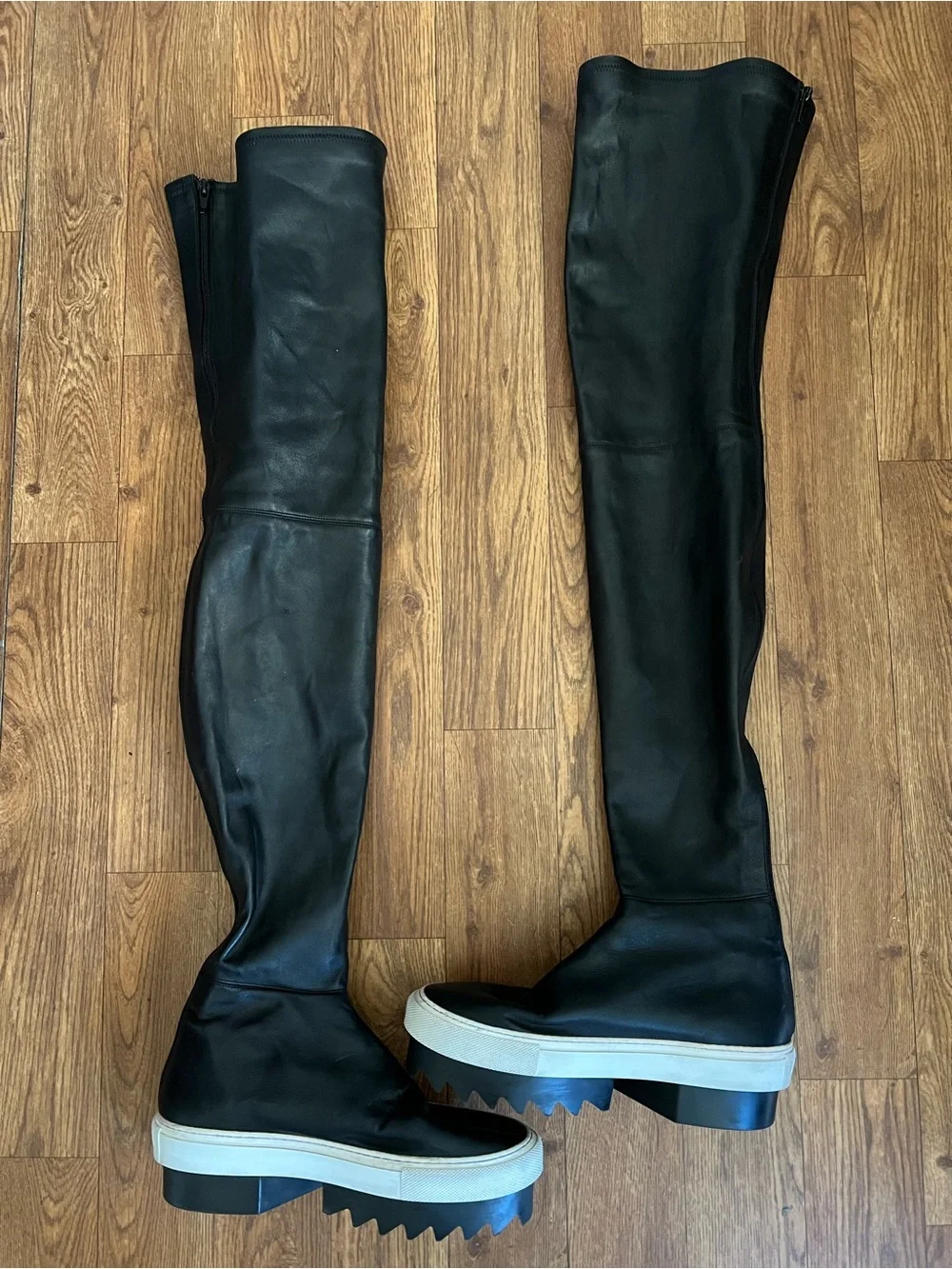 Givenchy Platform Otk Skate sneakers Long Leather Lambskin Boots Size 37.5